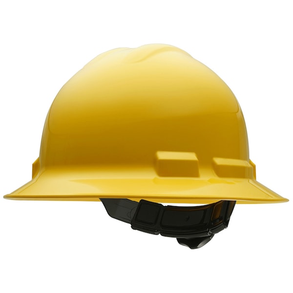 Ironclad Performance Wear Safety Helmet - Full Brim, Class E, 4pt, Yellow - G60201