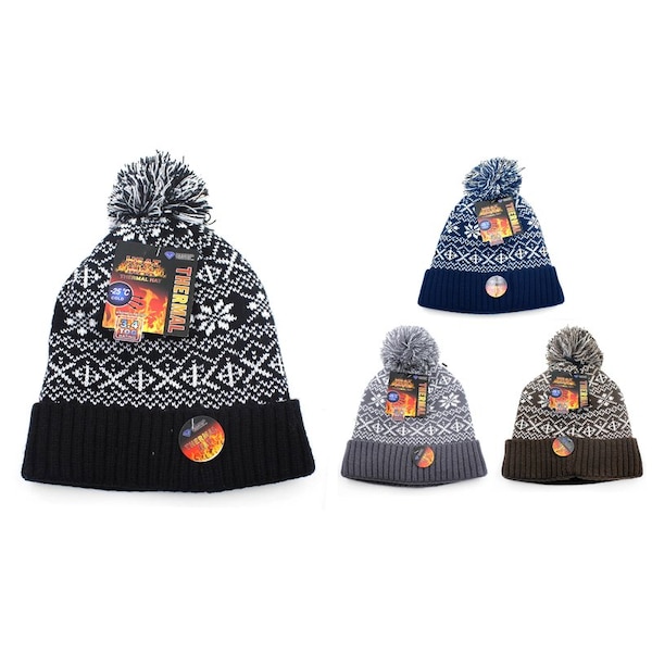 Diamond Visions Diamond Visions Winter Goods Thermal Hat Wool 1 pc - 08-2614