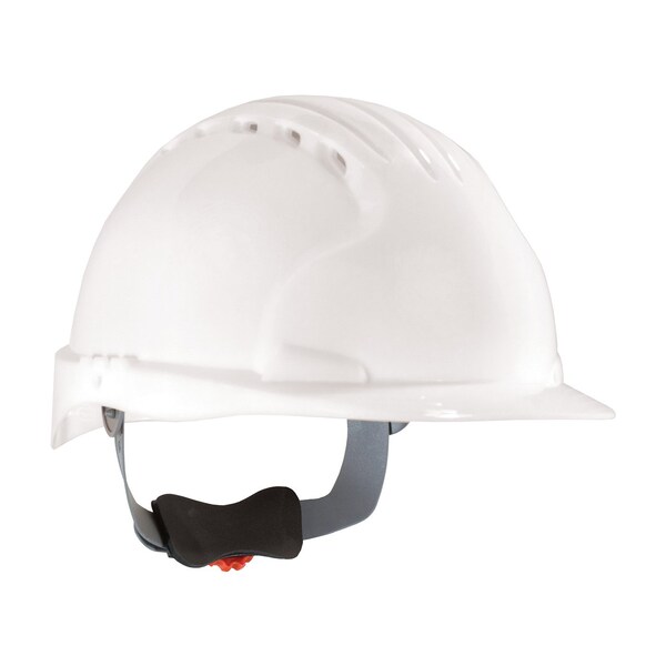 Pip Hard Hat, HDPE, 6 Point Wheel Ratchet, Type 1, Class C, White - 280-EV6151V-10