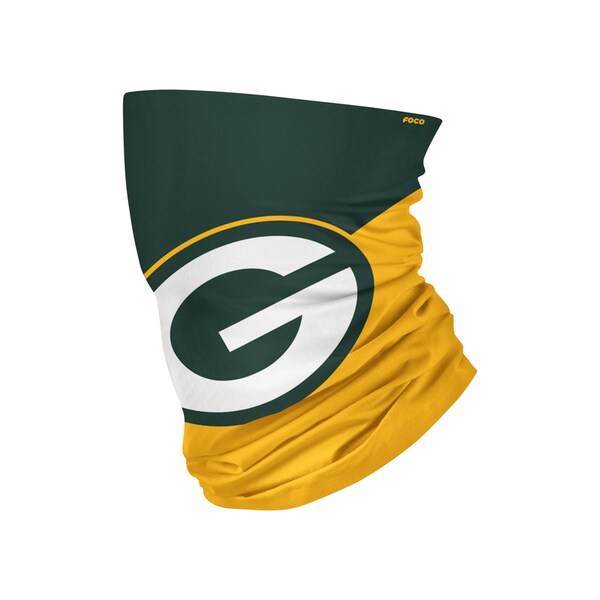 Foco FOCO Green Bay Packers Gaiter Scarf Face Mask 1 pk - 194751392078