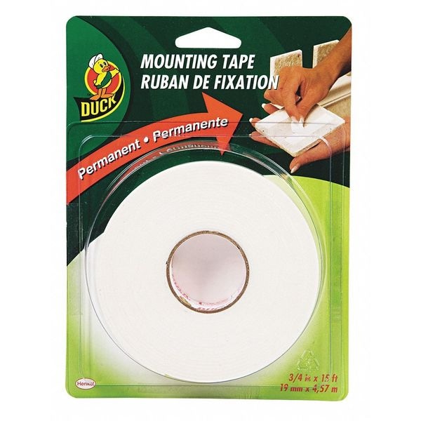 Cinta adhesiva de montaje de espuma, 15 ft., Blanco - HU-15-6