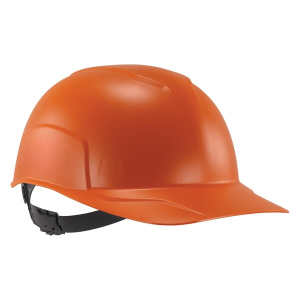 Ergodyne Bump Cap, Short Brim, Polyethylene, Ratchet Suspension, Orange - 8952