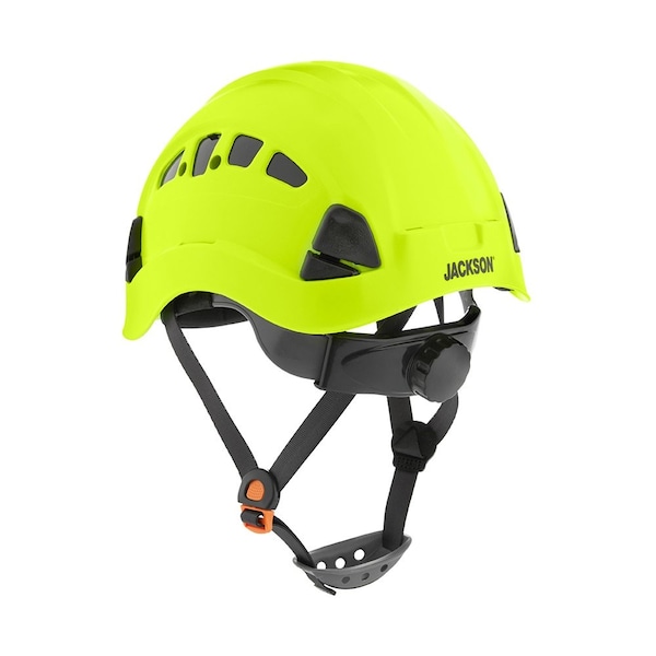 Jackson Safety Climbing Inspired Hard Hat, Rapid Dial, Hi-Viz Green - 20926