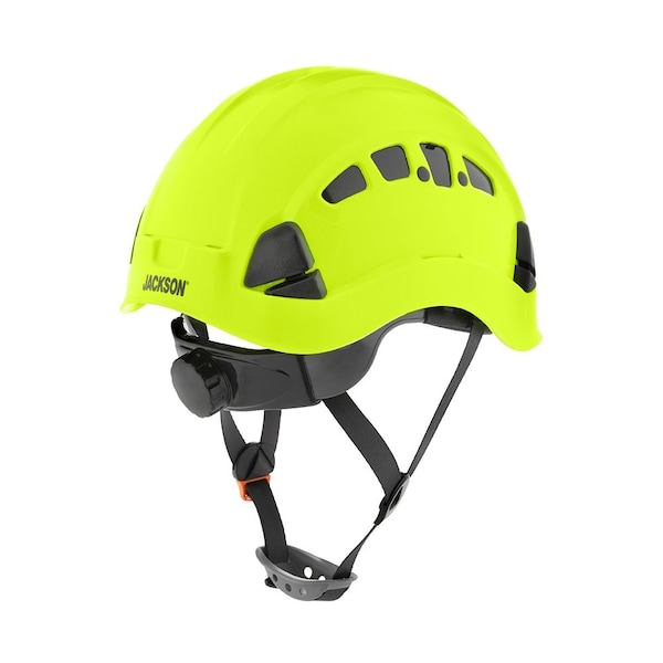 Jackson Safety Climbing Inspired Hard Hat, Rapid Dial, Hi-Viz Green - 20926
