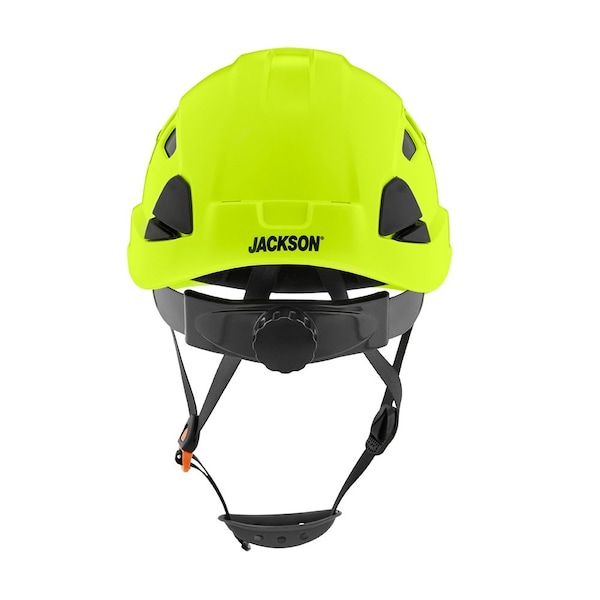 Jackson Safety Climbing Inspired Hard Hat, Rapid Dial, Hi-Viz Green - 20926