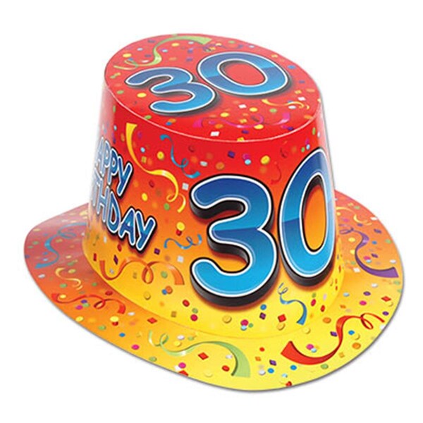 Goldengifts DDI 1908100 Happy 30 Birthday Hi-Hat, 25PK - GO479597
