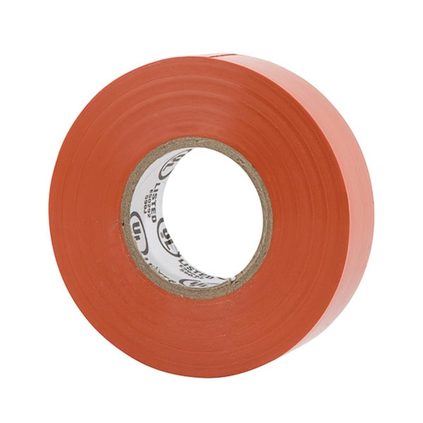 Nsi Industries 7 m Cinta Eléctrica de Vinilo Grande en Color Naranja - WW-716-3