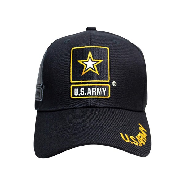 Jwm JWM U.S. Army Logo Baseball Cap Black One Size Fits All - 08135
