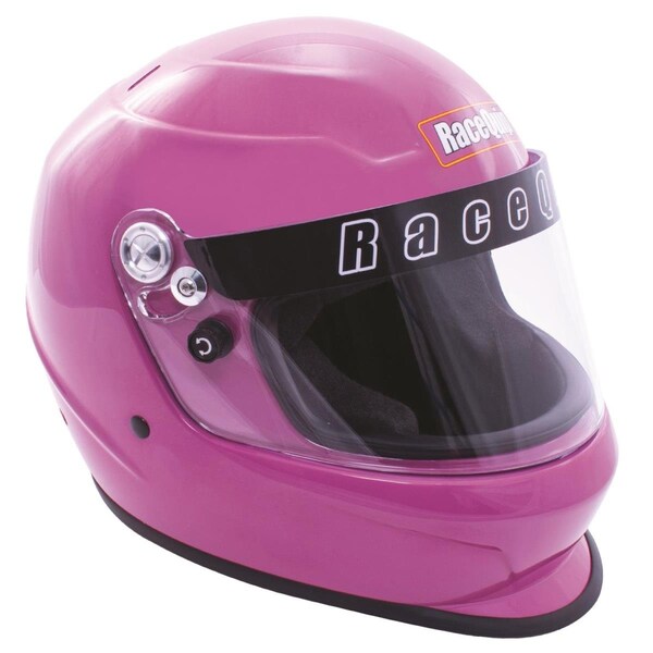 Racequip Pro Youth Gloss Helmet, Hot Pink - RQP2268896