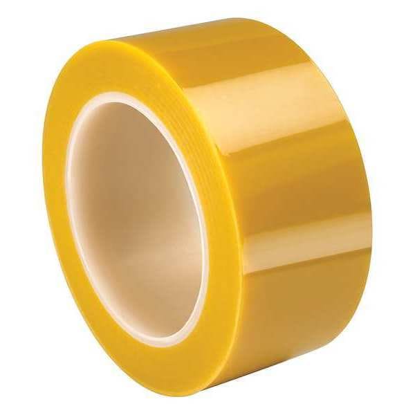 Cinta amarilla Tapecase de poliéster de 2 mil, 0.75"X72yd. - TC4150