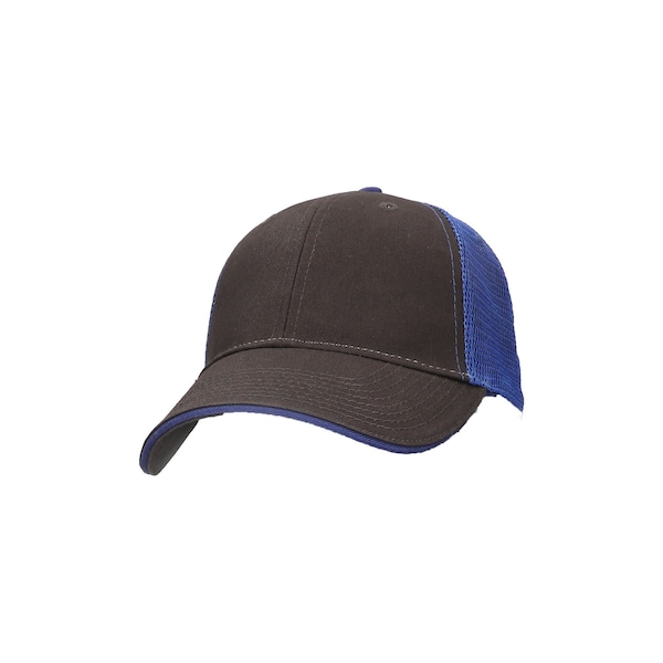 Refrigiwear Mesh Trucker Hat Charcoal/Royal - 6112RCHRYOSA