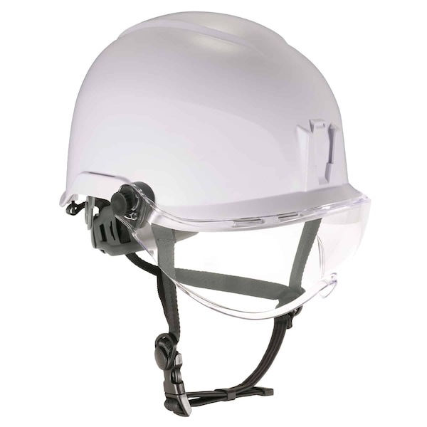Ergodyne Anti-Fog Clear Lens White Class E Safety Helmet with Visor - 8974V