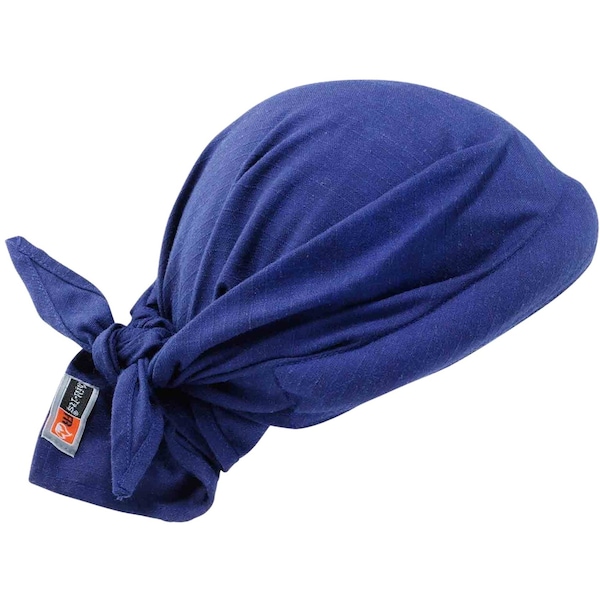 Ergodyne Flame Resistant Cooling Bandana, Blue, Cotton - 6710FR