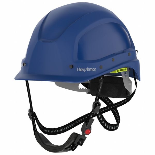 Hexarmor Suspension Helmet, Blue, Ceros, ABS, 4 Point Ratchet, Class C, Type 1, Blue - 16-17002