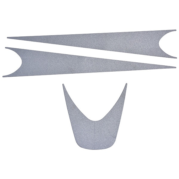 3M Hard Hat Label, For Use With H-700 hard hats, H-800 hard hats Silver, 20 PK - H-SR-S