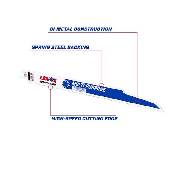 Irwin 12 in L x 10; 14 TPI Bi-Metal - 22758OSB110R