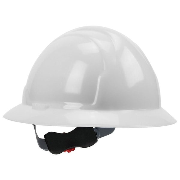 Msa Safety SAFETY WORKS SWX00358 Hard Hat, 4Point Textile Suspension, HDPE Shell, White, Class E - SWX00358-01