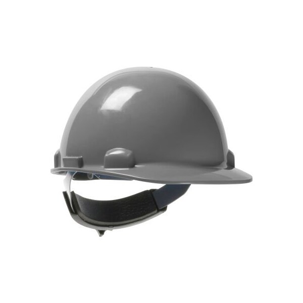 Pip Dynamic Dom Cap Style Dome Hard Hat HDPE Shell, 6-Pt Suspension, Rachet Adjustment, Gray - 280-HP341SR-09