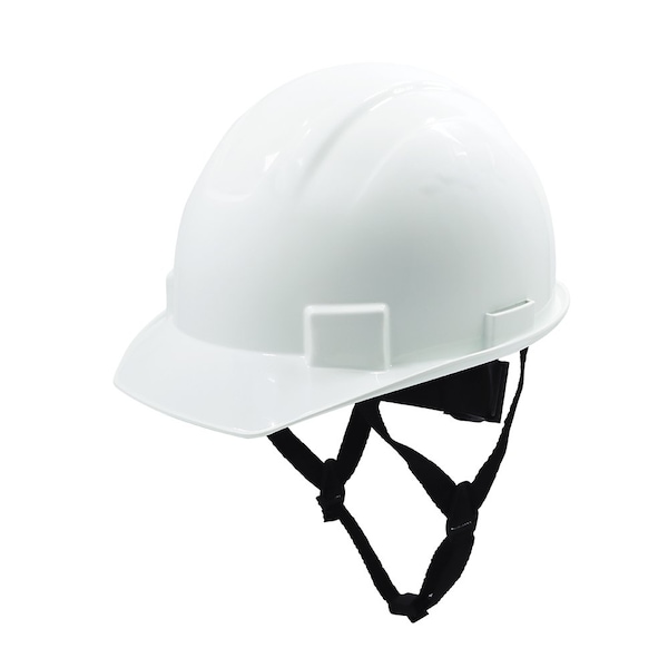 Ge Cap Style Non-Vented Hard Hat, 4-Point Adjustable Ratchet Suspension, White - GH327W