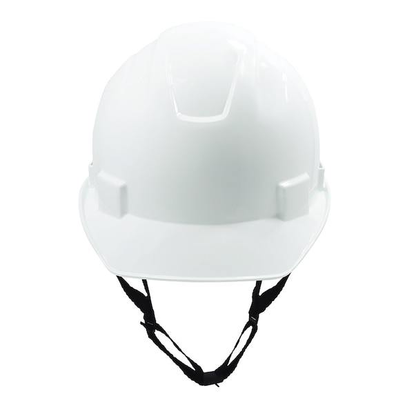 Ge Cap Style Non-Vented Hard Hat, 4-Point Adjustable Ratchet Suspension, White - GH327W