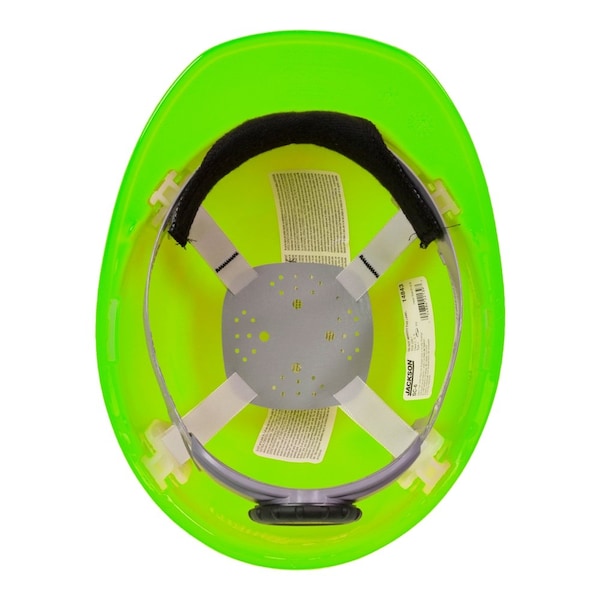 Jackson Safety Hard Hat, SC-6, High-Density Polyethylene (HDPE), 4 Point 370 Speed Dial™ Ratcheting Headgear - 14845