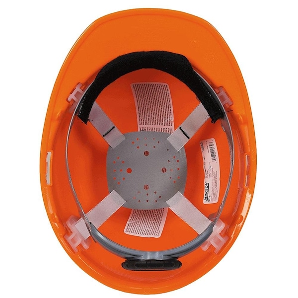 Jackson Safety Hard Hat, SC-6, High-Density Polyethylene (HDPE), 4 Point 370 Speed Dial™ Ratcheting Headgear - 14839