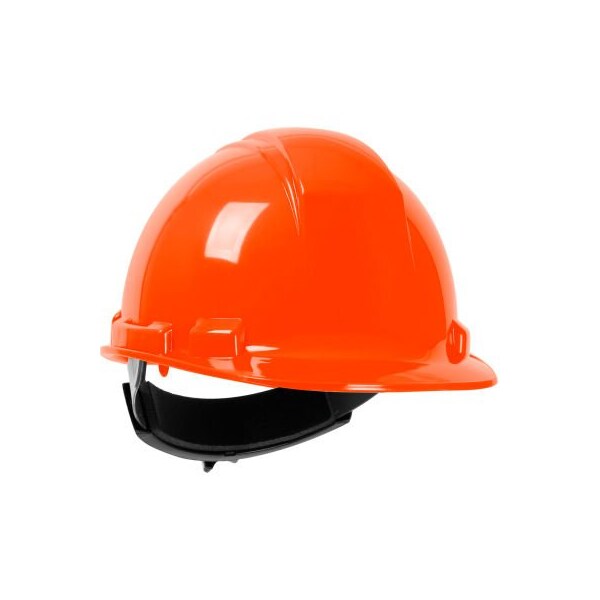 Pip Whistler Cap Style Hard Hat HDPE Shell, 4-Point Textile Suspension, Wheel Ratchet Adjustment, Orange - 280-HP241R-03