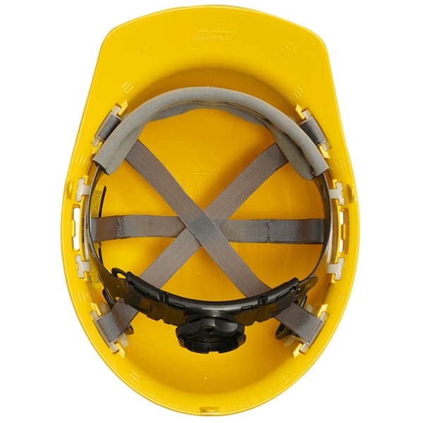 Ironclad Performance Wear Safety Helmet - Standard Brim, Class E, 6pt, Yellow - G60102