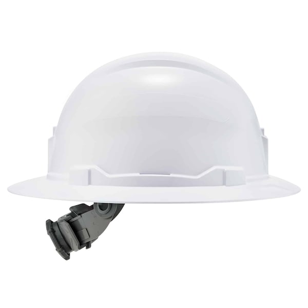 Ergodyne White Class E Hard Hat Full Brim with Ra - 8971