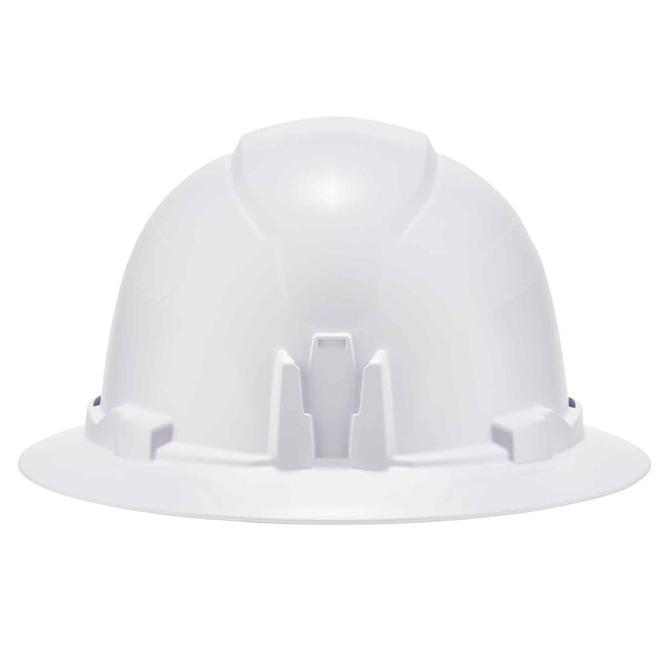 Ergodyne White Class E Hard Hat Full Brim with Ra - 8971