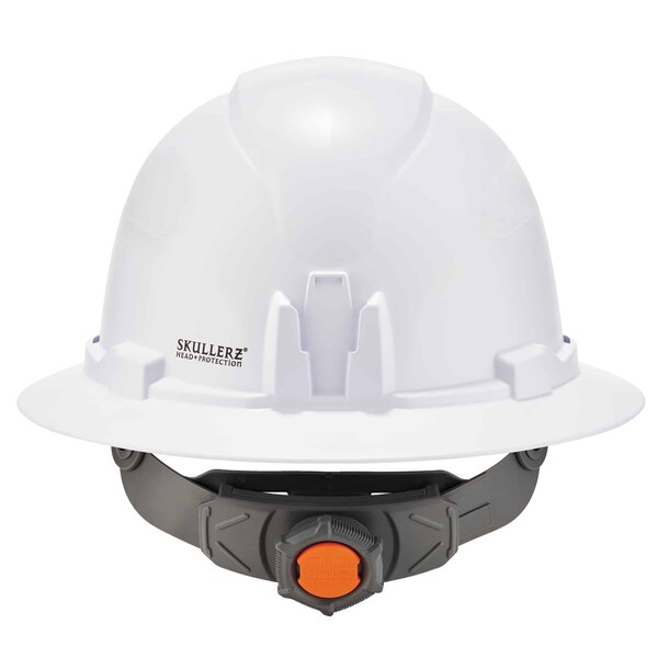 Ergodyne White Class E Hard Hat Full Brim with Ra - 8971