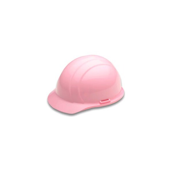 Erb Safety ERB Americana Hard Hat, 4-Point Pinlock Suspension, Light Pink - 19375