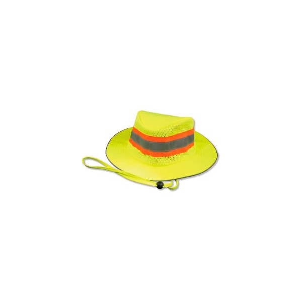 Erb Safety Aware Wear ANSI 107 Class Headwear, - Lime, One Size - 61587