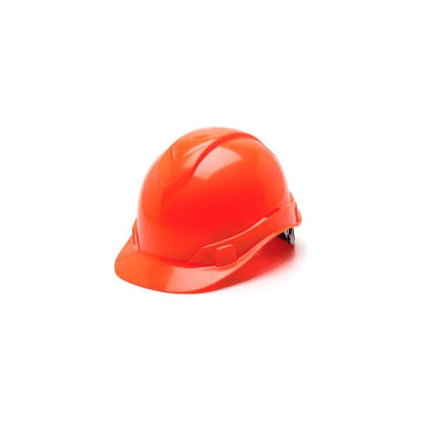 Pyramex Ridgeline Cap Style Hard Hat, Hi-Vis Orange, 6-Point Ratchet Suspension - HP46141