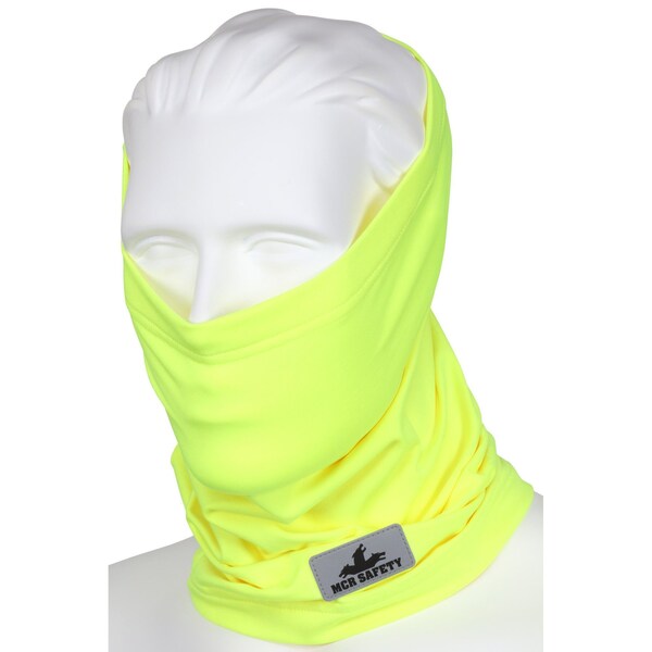 Mcr Safety Garments, Hi-Vis Lime Insulated Fleece Neck Gaiter - IG8