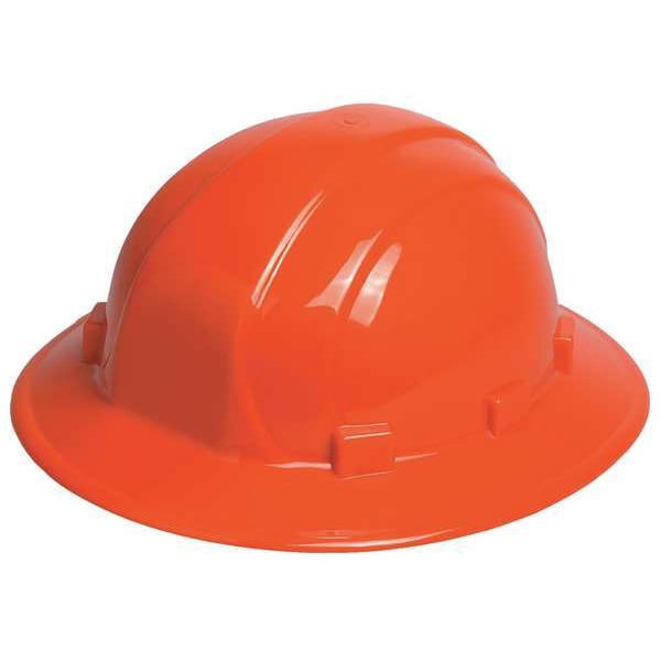 Erb Safety Hard Hat, Omega II, Polyethylene, 6 Point Ratchet, Type 1, Class E, Orange - 19913