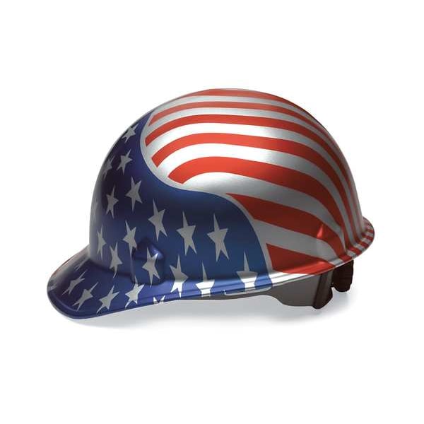Msa Safety Hard Hat, V-Gard Freedom Series, Polyethylene, 4 Point Ratchet, Type 1, Class E, White - 10034263