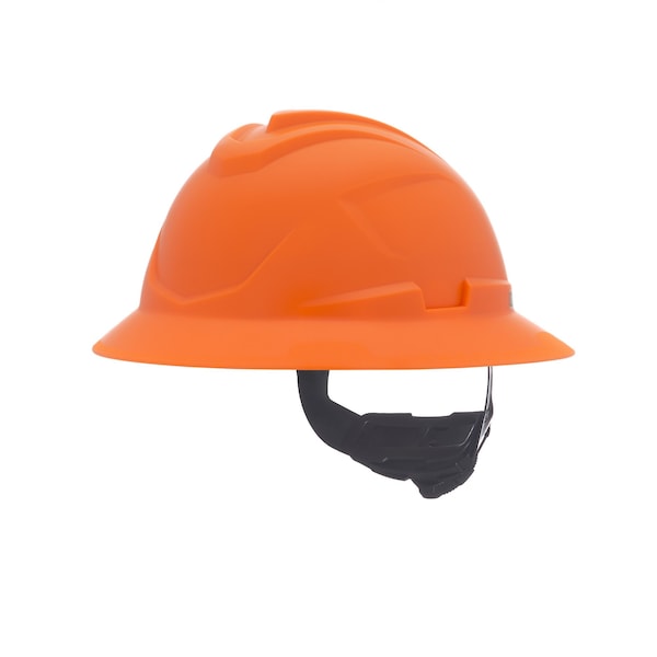 Msa Safety V-Gard C1 Full Brim, Non-Vented, Fas-Trac III, Type 1, Class E, Hi-Viz Orange - 10215842
