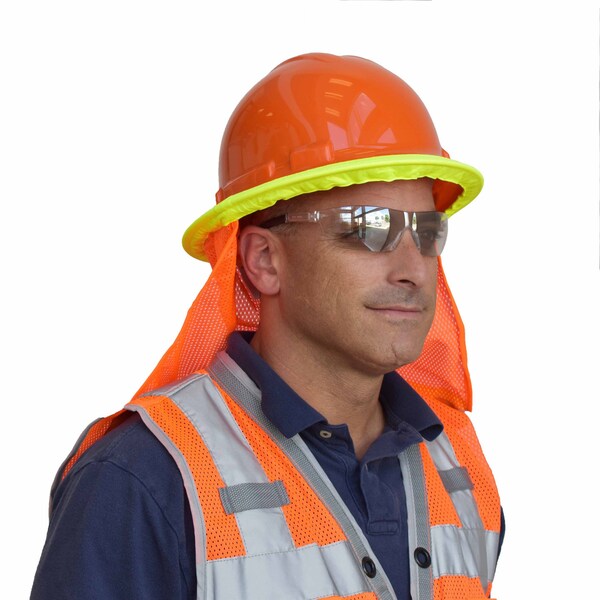 Cordova Hard Hat Neck Shade, Hi-Vis Orange - VNS100