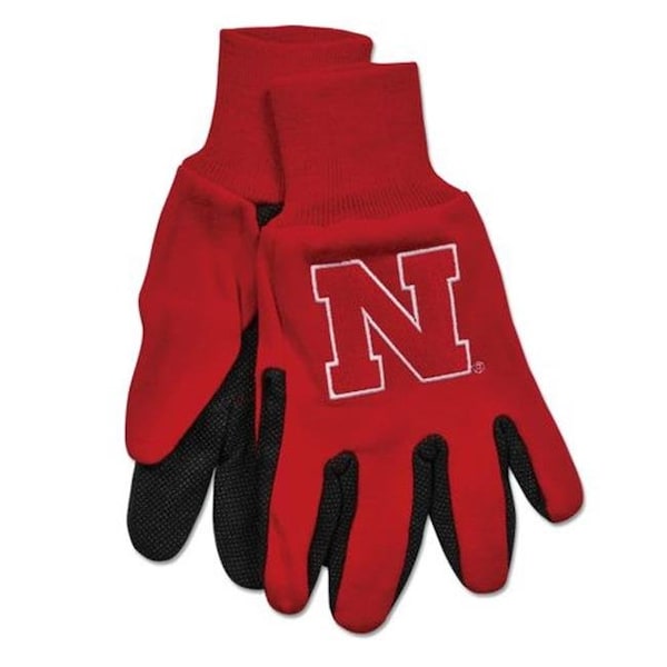Mcarthur Towels & Sports Nebraska Cornhuskers  Two Tone Gloves - Adult - 9960695967