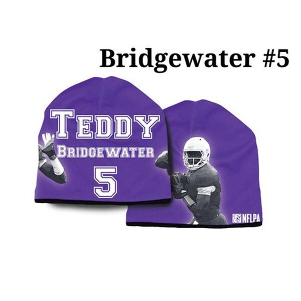 American Mills Minnesota Vikings Beanie Lightweight Teddy Bridgewater Design - 1122702379