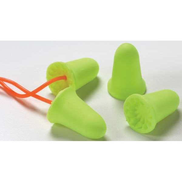 3M E-A-Rsoft FX Disposable Foam Ear Plugs, Bell Shape, 33 dB, Yellow, 200 PK - 312-1261