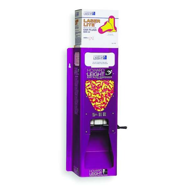 Honeywell Howard Leight Laser Lite Ear Plug Dispenser Refill, Uncorded, Contoured-T Shape, 32 dB, Magenta/Yellow, 500 Pairs - LL-1-D