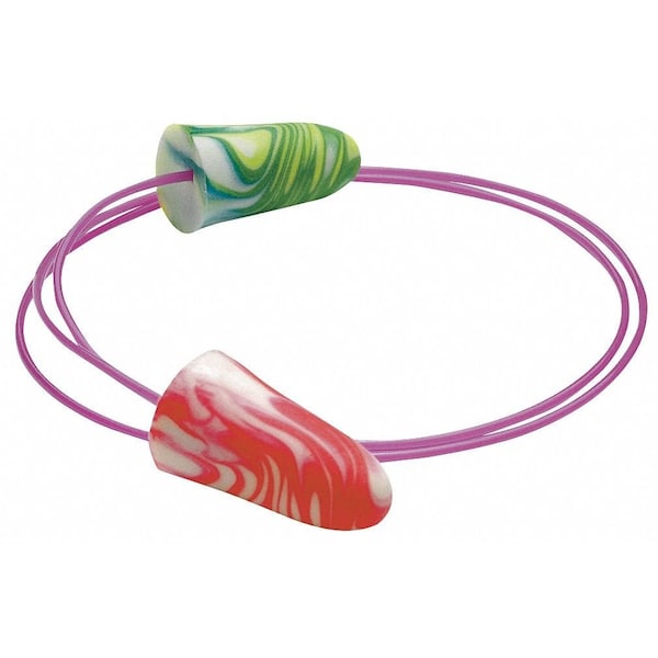 Moldex Sparkplugs Disposable Corded Earplugs, Foam, Bullet Shape, 33 dB NRR, 100 Pairs/Box - 6654
