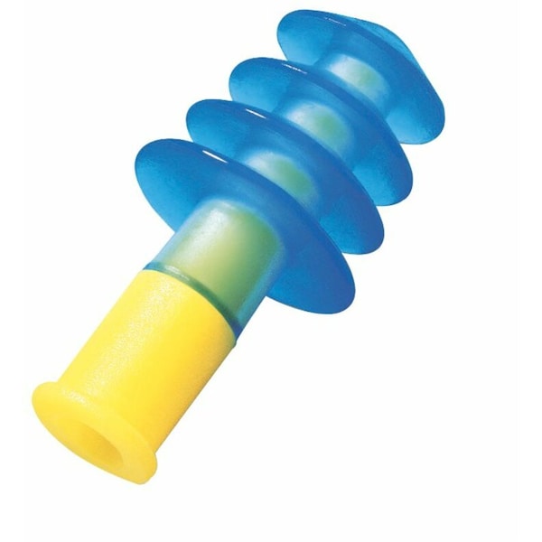 Honeywell Howard Leight Fusion Reusable Corded Ear Plugs, Flanged Shape, NRR 27 dB, Storage Case, M, Green, 100 Pairs - FUS30S-HP