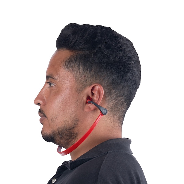 Milwaukee Tool Reusable Foam Banded Ear Plugs, Bullet Shape, 25 dB, Red - 48-73-3201