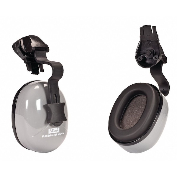 Msa Safety Sound Control SH Hard Hat-Mounted Earmuffs, Dielectric, Passive, NRR 25 dB, Foam, Gray - 10129327