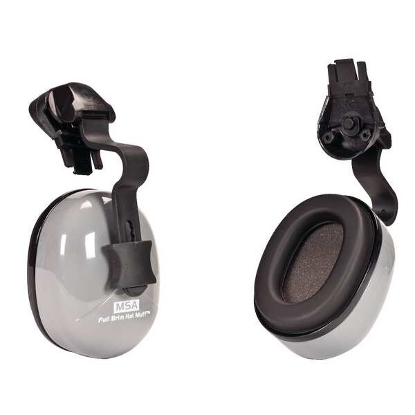 Msa Safety Sound Control SH Hard Hat-Mounted Earmuffs, Dielectric, Passive, NRR 25 dB, Foam, Gray - 10129327