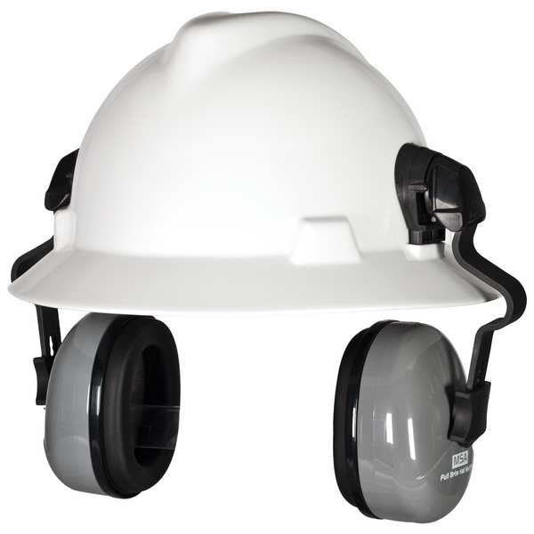 Msa Safety Sound Control SH Hard Hat-Mounted Earmuffs, Dielectric, Passive, NRR 25 dB, Foam, Gray - 10129327