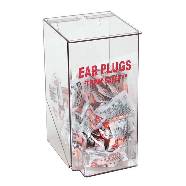 Zoro Select Reusable Ear Plugs with Dispenser, Table Top, Wall Mount, Capacity: 100 Pairs - 4GMR9